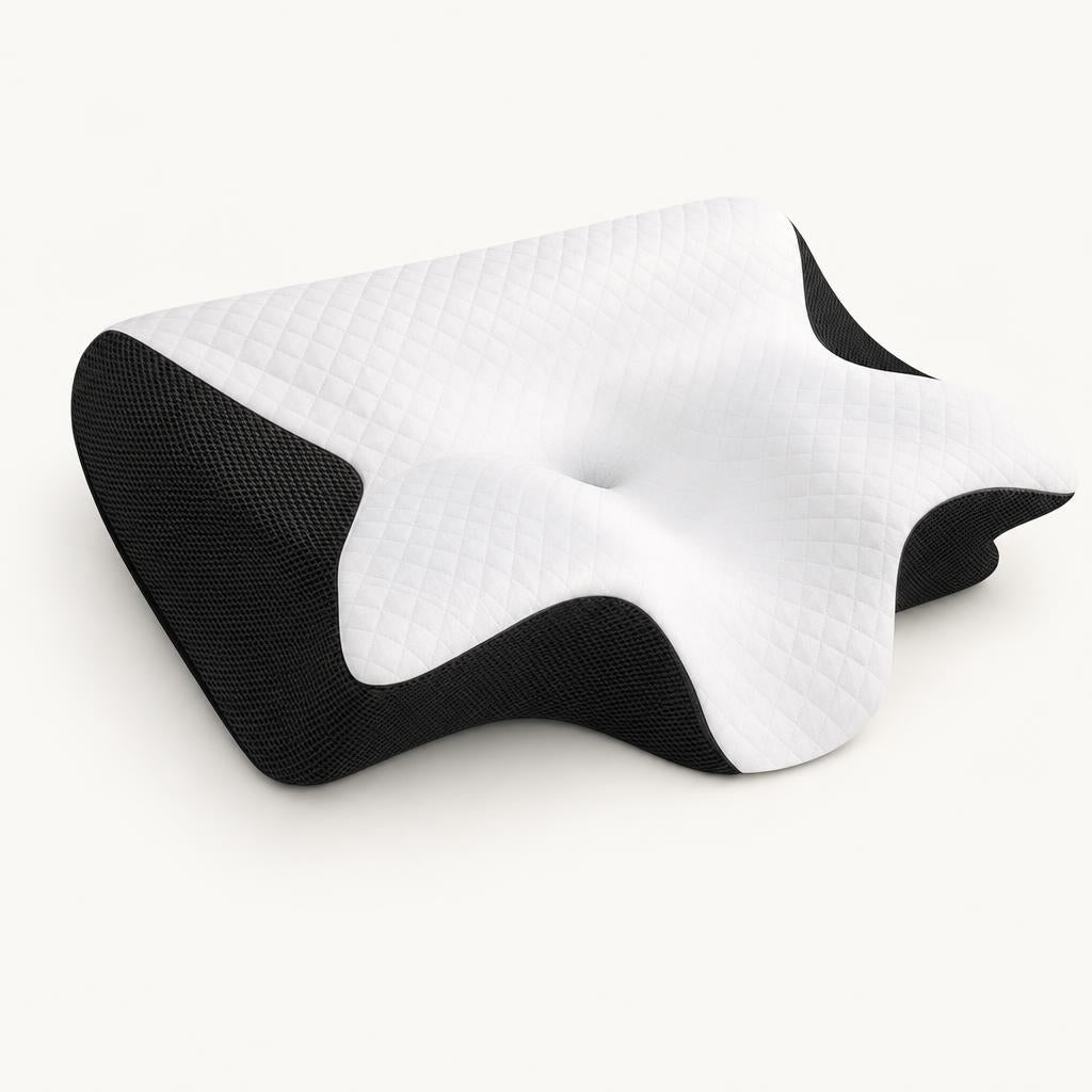 Almohada cervical Somnia blanca y negra